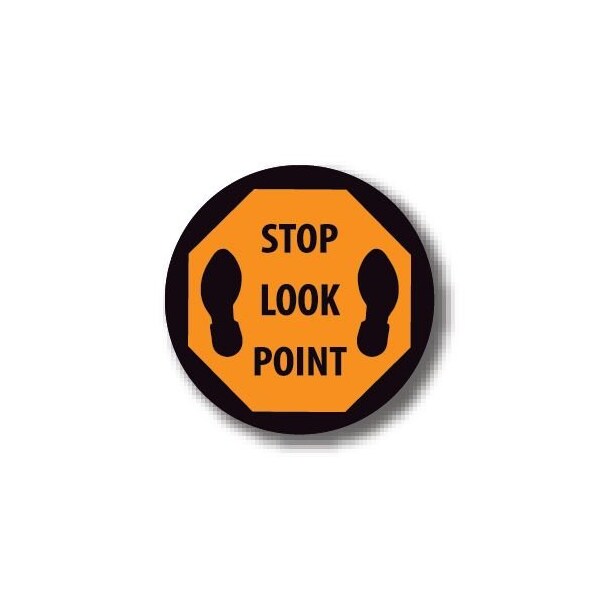 Ergomat 32in CIRCLE SIGNS - Stop Look Point DSV-SIGN 1024 #1788 -UEN - main